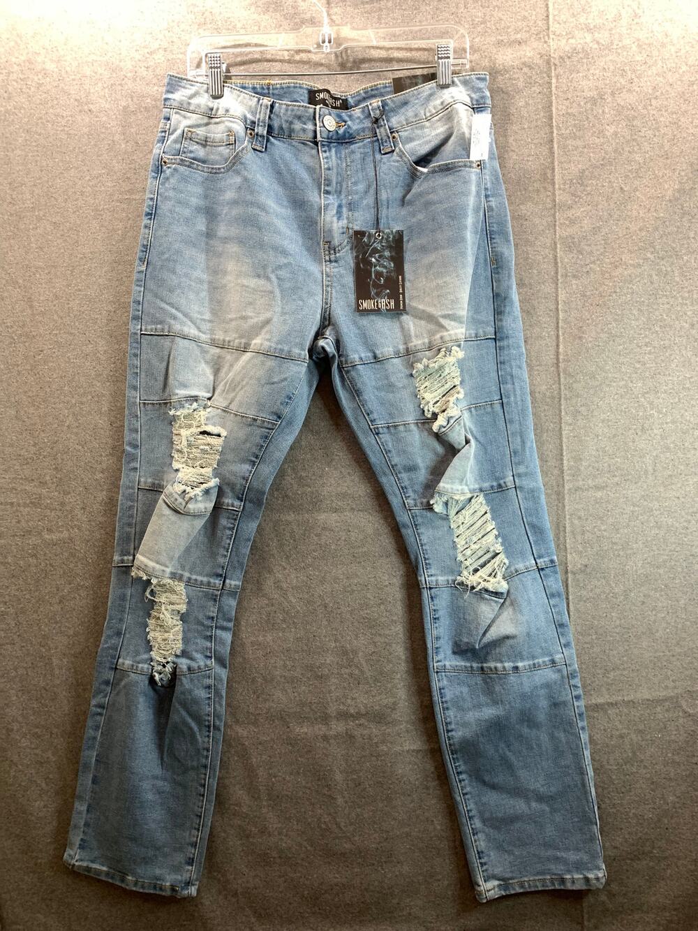 Smoke & Ash Men's Jeans Blue Denim Size 34 x 30